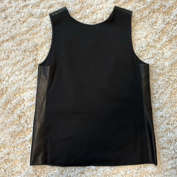Size 6 Vince soft leather vest top - Picture 2 of 3
